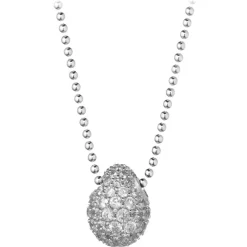 Tsars Collection - White 9nine Silver Necklace - Handmade in Swiss - Luxury Exclusive Collection - Avvenice