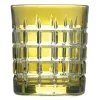 Tsars Collection - Yellow Carrè Water/Whiskey Glasses - D20309 - Handmade in Swiss - Luxury Exclusive Collection - Avvenice