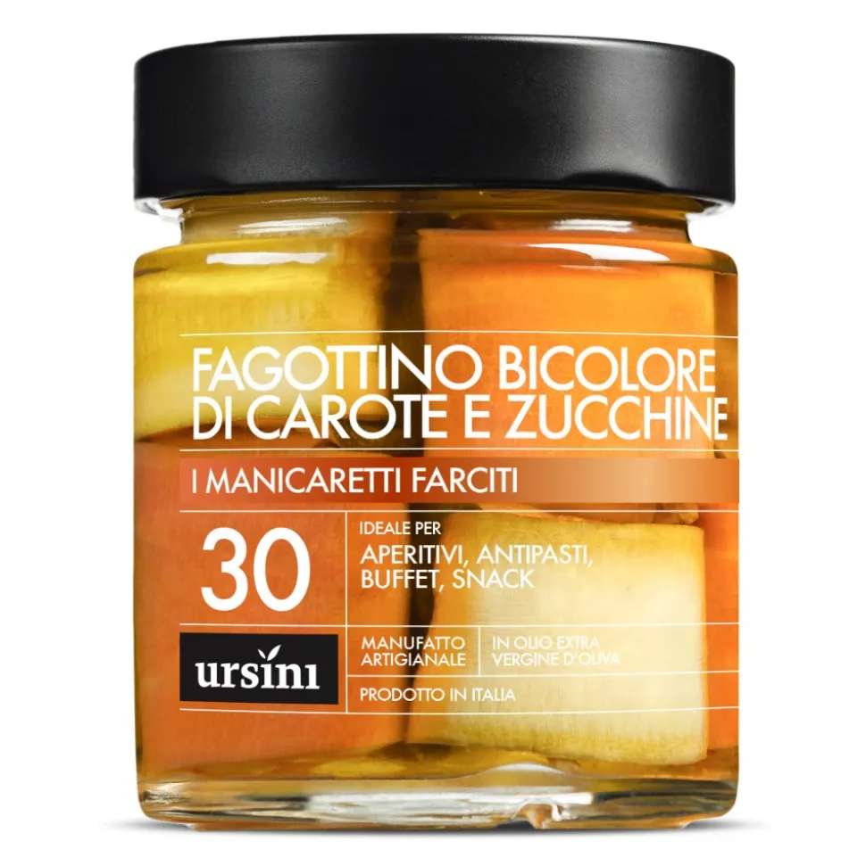 Ursini - Bicolor Carrots and Zucchini Rolls - 30 - Stuffed - Delicacies - Organic Italian Extra Virgin Olive Oil - Avvenice