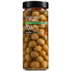 Ursini - Green Olives From Sicily - 106 - In Brine - Olives - Italian Olives - Avvenice