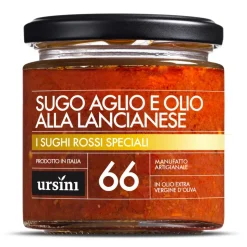Ursini - “Lancianese” Garlic and Oil Sauce - 66 - Special Red - Sauces - Organic Italian Extra Virgin Olive Oil - Avvenice