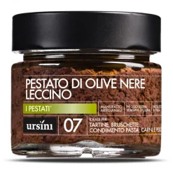 Ursini - Leccino Black Olives Pestato - 07 - Pestati® - Organic Italian Extra Virgin Olive Oil - Avvenice