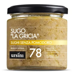 Ursini - "La Gricia" Sauce - 78 - Without Tomatoes - Sauces - Organic Italian Extra Virgin Olive Oil - Avvenice