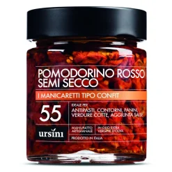 Ursini - Semi-Dried Red Cherry Tomato - 55 - Confit Type - Delicacies - Organic Italian Extra Virgin Olive Oil - Avvenice