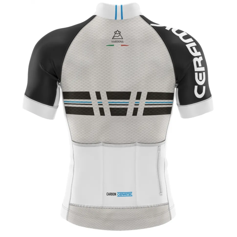 Vardena - Cut Line - White - Carbon Ceramic Jersey - New Collection - Made in Italy - Luxury High Quality - Avvenice