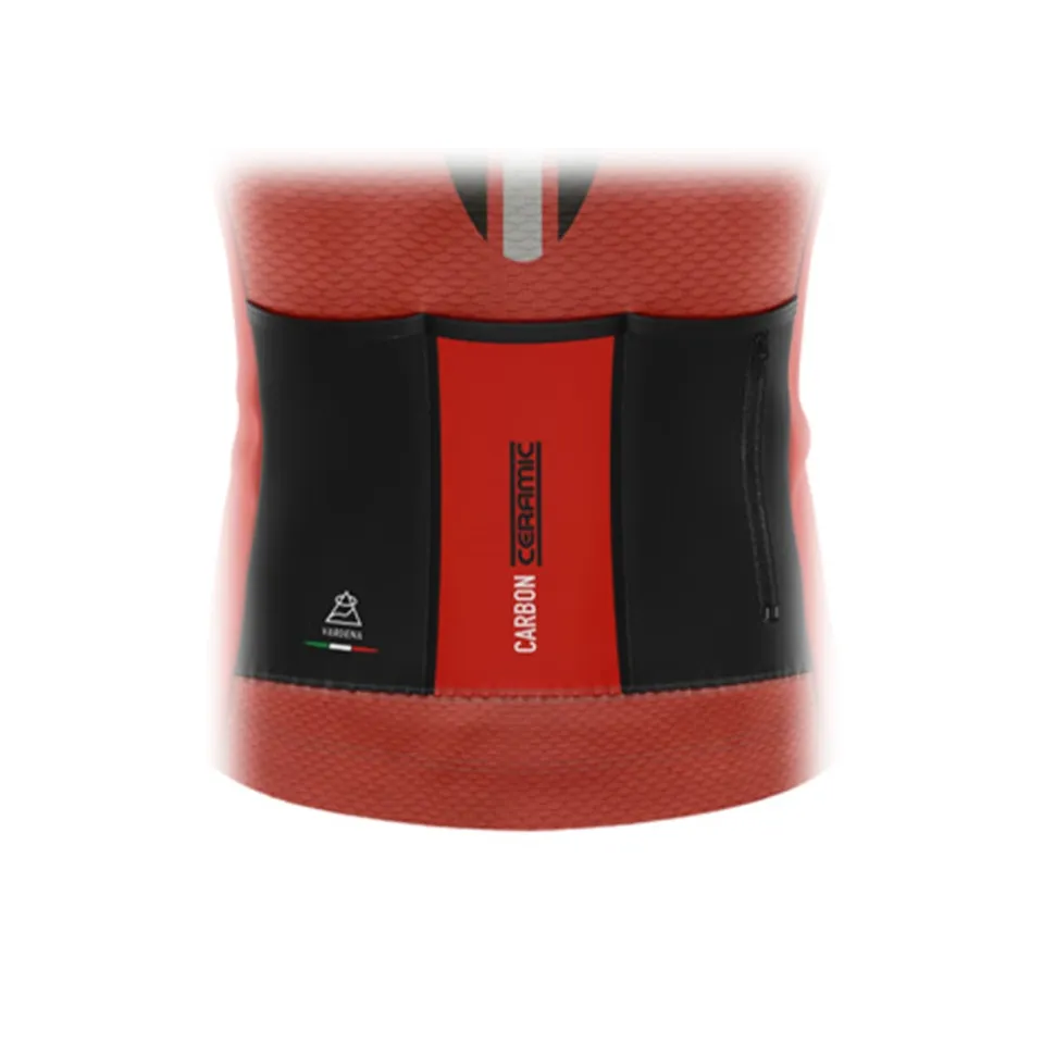 Vardena - Super C Line - Red - Carbon Ceramic Jersey - New Collection - Made in Italy - Luxury High Quality - Avvenice