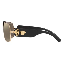 Versace - Baroque Sunglasses - Black & Gold - Sunglasses - Versace Eyewear - Avvenice