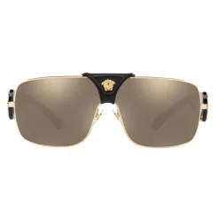 Versace - Baroque Sunglasses - Black & Gold - Sunglasses - Versace Eyewear - Avvenice