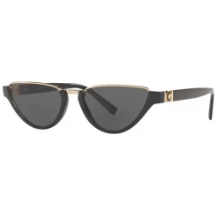 Versace - Cut-Off Medusa Medallion Sunglasses - Black - Sunglasses - Versace Eyewear - Avvenice