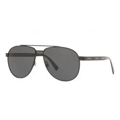 Versace - Logomania Pilot Sunglasses Versace - Black - Sunglasses - Versace Eyewear - Avvenice