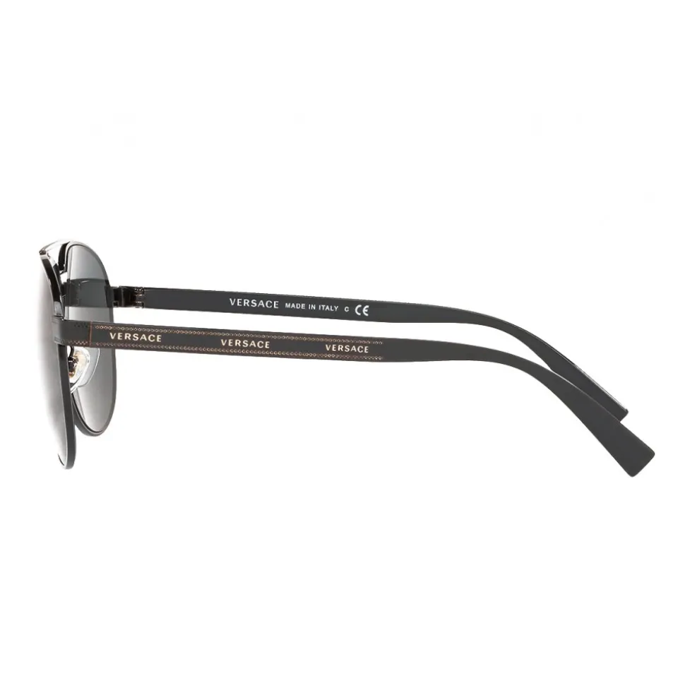 Versace - Logomania Pilot Sunglasses Versace - Black - Sunglasses - Versace Eyewear - Avvenice