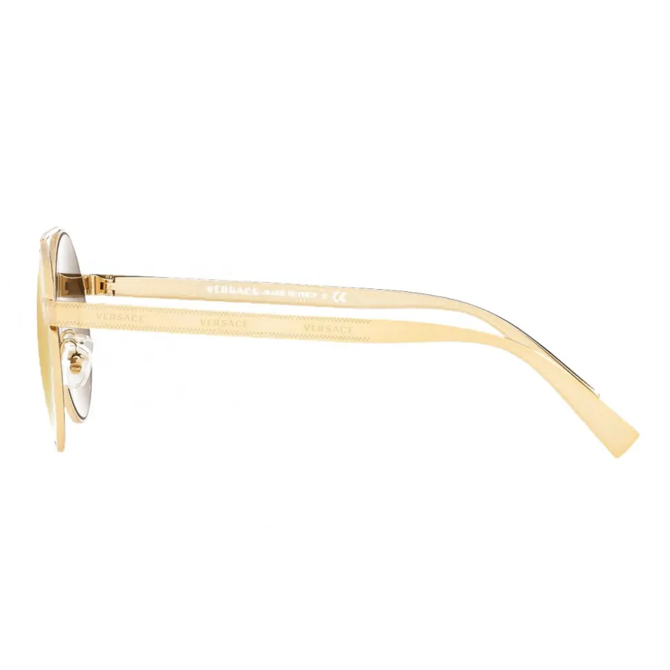 Versace - Logomania Round Sunglasses Versace - Mirror - Sunglasses - Versace Eyewear - Avvenice