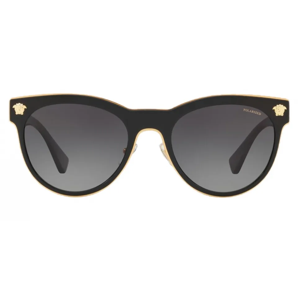 Versace - Medusa Charm Sunglasses - Black - Sunglasses - Versace Eyewear - Avvenice