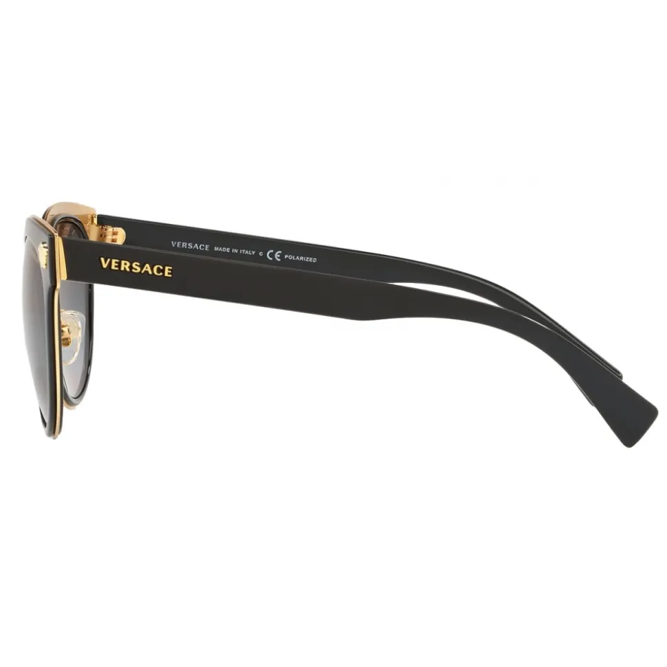 Versace - Medusa Charm Sunglasses - Black - Sunglasses - Versace Eyewear - Avvenice
