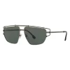 Versace - Medusa Greek Wire Sunglasses - Silver - Sunglasses - Versace Eyewear - Avvenice