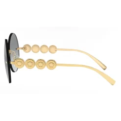 Versace - Round Sunglasses Signature Medusa - Gold - Sunglasses - Versace Eyewear - Avvenice
