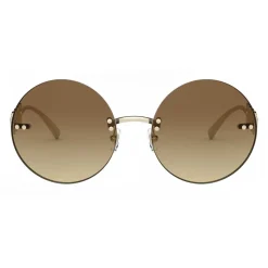 Versace - Round Sunglasses Signature Medusa - Pale Gold - Sunglasses - Versace Eyewear - Avvenice