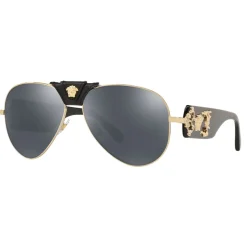 Versace - Sunglasses Baroque Pilot - Black - Sunglasses - Versace Eyewear - Avvenice