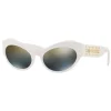 Versace - Sunglasses Cat Eye Medusa Leaves - White Onul - Sunglasses - Versace Eyewear - Avvenice