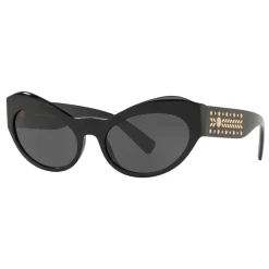 Versace - Sunglasses Cat Eye Medusa Leaves - Black Onul - Sunglasses - Versace Eyewear - Avvenice