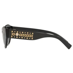 Versace - Sunglasses Cat Eye Medusa Leaves - Black Onul - Sunglasses - Versace Eyewear - Avvenice