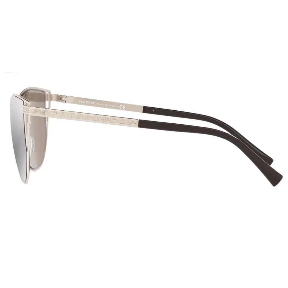 Versace - Sunglasses Cut-Grecamania Visor - Silver - Sunglasses - Versace Eyewear - Avvenice