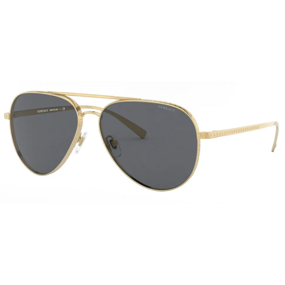 Versace - Sunglasses Greca Pilot - Gold - Sunglasses - Versace Eyewear - Avvenice
