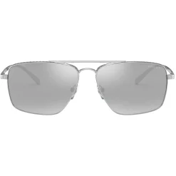 Versace - Sunglasses Greca Square - Silver - Sunglasses - Versace Eyewear - Avvenice