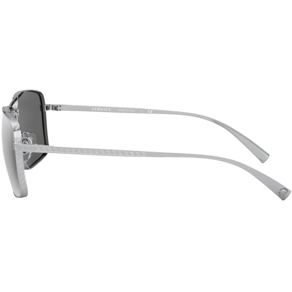 Versace - Sunglasses Greca Square - Silver - Sunglasses - Versace Eyewear - Avvenice