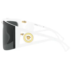 Versace - Sunglasses Medusa Icon Shield - White - Sunglasses - Versace Eyewear - Avvenice