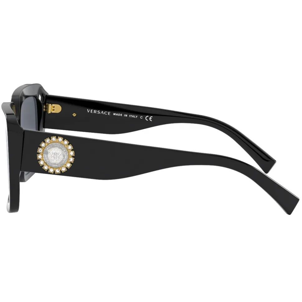 Versace - Sunglasses Medusa Crystal Jewel - Black - Sunglasses - Versace Eyewear - Avvenice