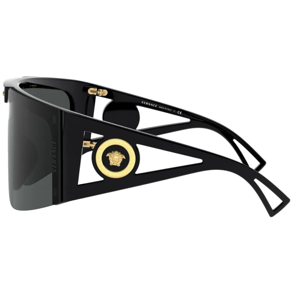 Versace - Sunglasses Medusa Icon Shield - Black - Sunglasses - Versace Eyewear - Avvenice