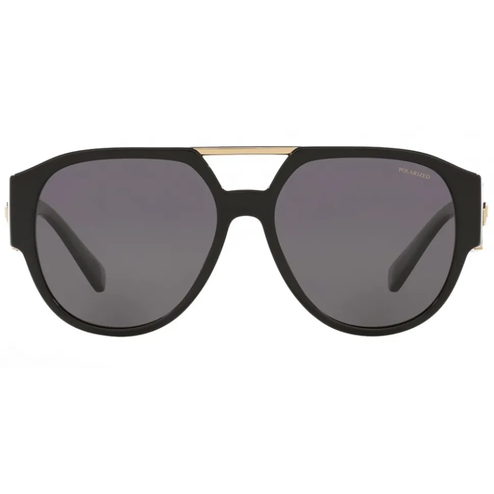 Versace - Sunglasses Medusa Medallion Pilot - Black - Sunglasses - Versace Eyewear - Avvenice