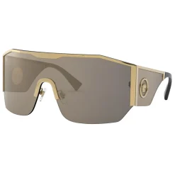 Versace - Sunglasses Medusa Halo Shield - Gold - Sunglasses - Versace Eyewear - Avvenice