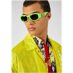Versace - Sunglasses Medusa "Biggie" - Green Fluo - Sunglasses - Versace Eyewear - Avvenice