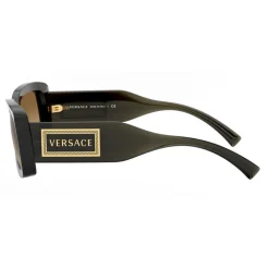 Versace - Sunglasses 90s Vintage Logo - Transparent Green - Sunglasses - Versace Eyewear - Avvenice