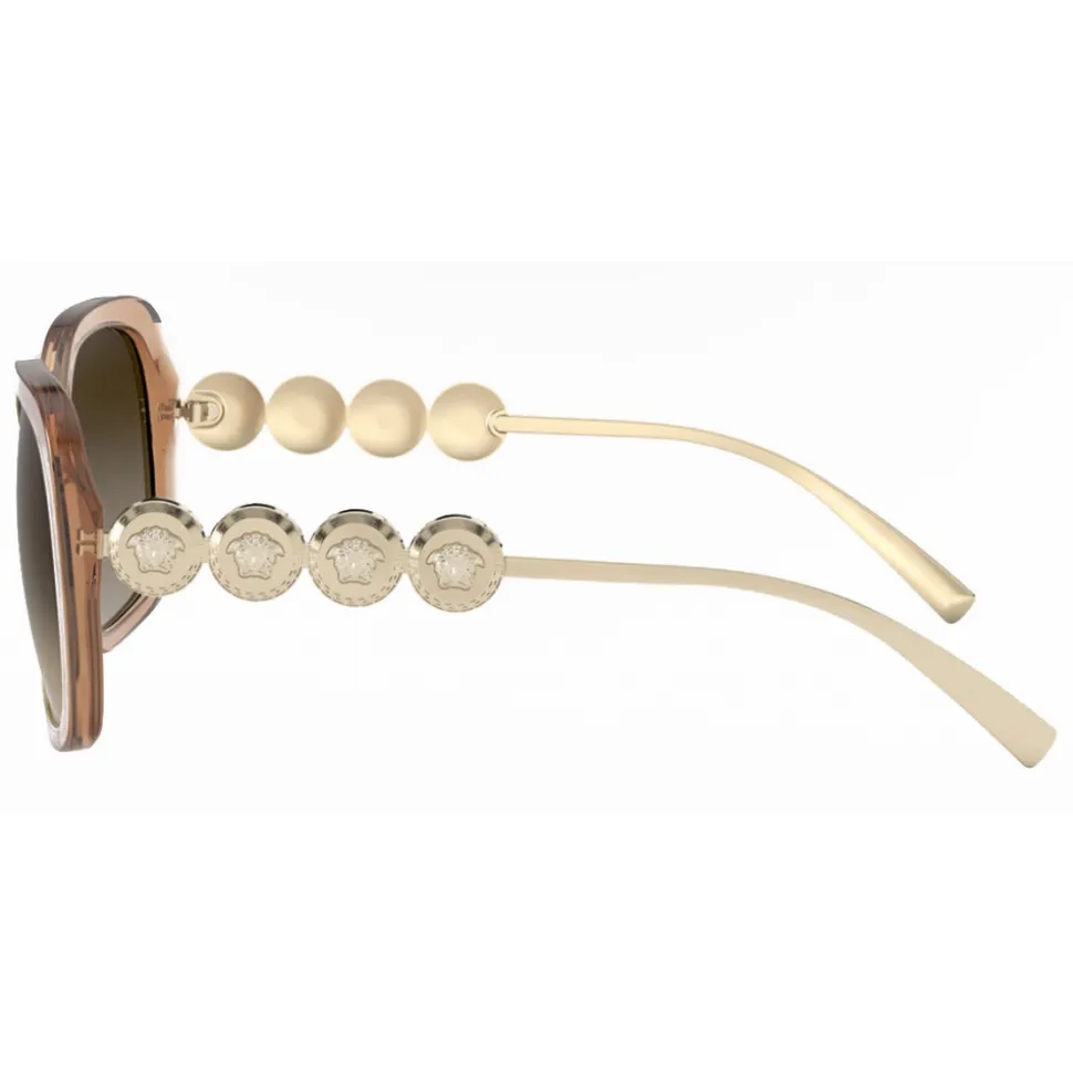 Versace - Sunglasses Signature Medusa Square - Light Brown - Sunglasses - Versace Eyewear - Avvenice