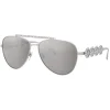 Versace - Sunglasses Signature Medusa Pilot - Silver - Sunglasses - Versace Eyewear - Avvenice