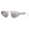 Versace - Sunglasses Signature Medusa Crystal - Silver - Sunglasses - Versace Eyewear - Avvenice