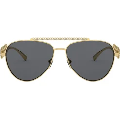 Versace - Sunglasses Signature Medusa Pilot - Gold - Sunglasses - Versace Eyewear - Avvenice