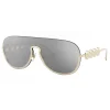 Versace - Sunglasses Signature Medusa Visor - Pale Gold - Sunglasses - Versace Eyewear - Avvenice
