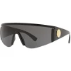 Versace - Sunglasses Tribute Visor - Black - Sunglasses - Versace Eyewear - Avvenice