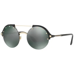 Versace - Sunglasses Versace Frenergy Round - Black Mirrored - Sunglasses - Versace Eyewear - Avvenice