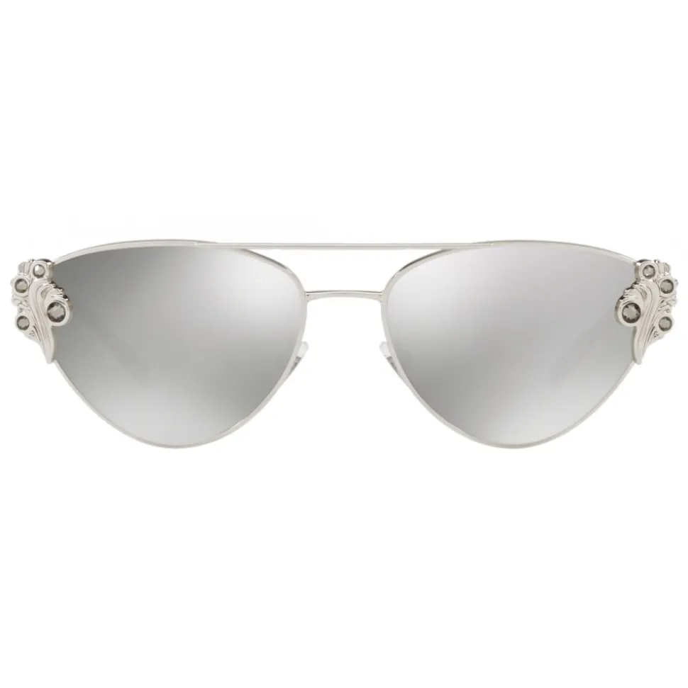 Versace - Sunglasses Versace Baroccomania - Silver - Sunglasses - Versace Eyewear - Avvenice