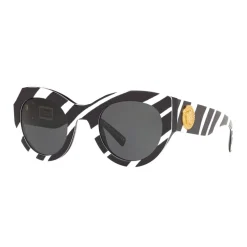 Versace - Sunglasses Versace Tribute with Zebra Print - Black - Sunglasses - Versace Eyewear - Avvenice