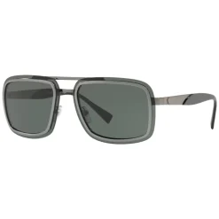 Versace - Sunglasses Versace V-Wire Square - Black Silver - Sunglasses - Versace Eyewear - Avvenice