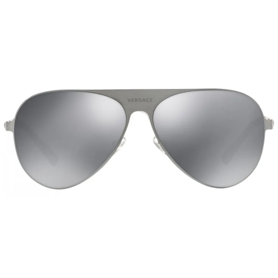 Versace - Sunglasses Versace Aviator Medusina - Silver - Sunglasses - Versace Eyewear - Avvenice