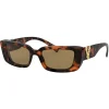 Versace - Sunglasses Versace Virtus Rectangular - Havana - Sunglasses - Versace Eyewear - Avvenice