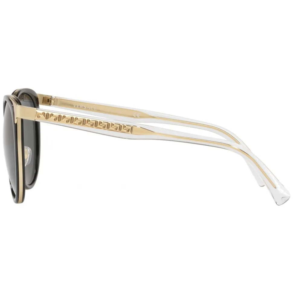 Versace - Sunglasses Versace Greek Sheer - Black Silver Gold - Sunglasses - Versace Eyewear - Avvenice