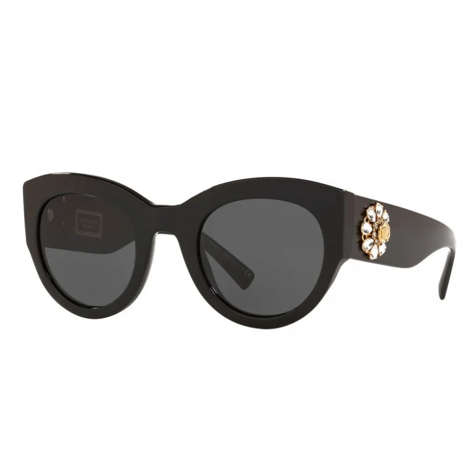Versace - Sunglasses Versace Tribute Jewel - Black - Sunglasses - Versace Eyewear - Avvenice